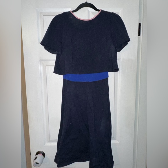 Harper & bay nursing dress navy blue fit and flare size medium - Picture 1 of 3